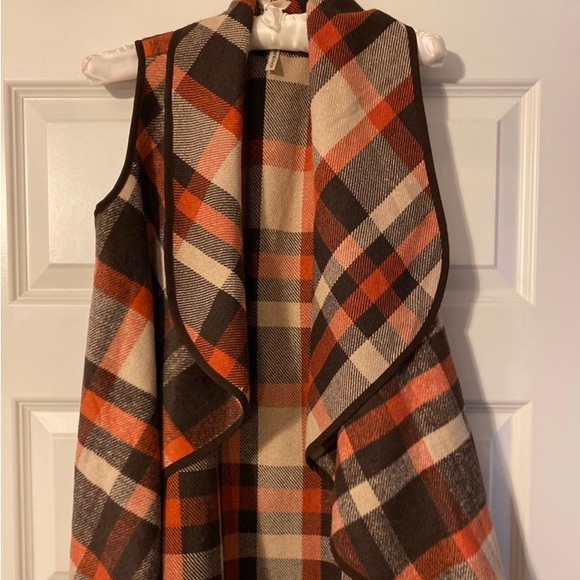 Plaid wool vest S - Picture 1 of 10